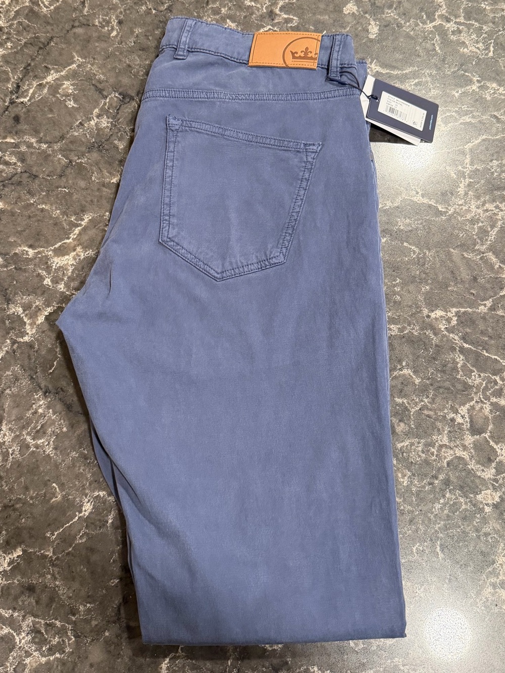 NWT Peter Millar Crown Crafted Wayfare Five-Pocket Pant: Blue Pearl (32x32)